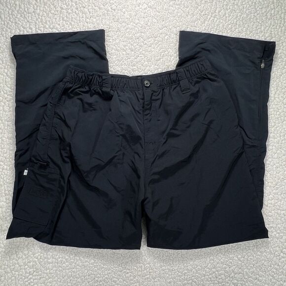 AFTCO Performance Fishing Pants L USA Made Lightweight Quick Dry Elastic Waist - Picture 1 of 9